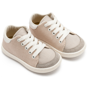 Παιδικά Sneakers Babywalker "Urban Beige" – Δίχρωμα Υφασμάτινα BS3091 - Image 3