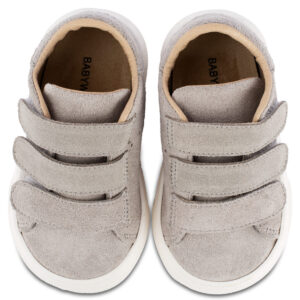 Δερμάτινα Sneakers Babywalker "Pure Classic Velcro" – Γκρι - Image 3