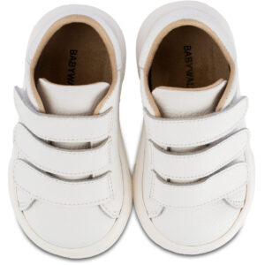 Δερμάτινα Sneakers Babywalker "Pure Classic Velcro" – Λευκό BW4254 - Image 4