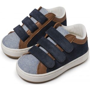 Δίχρωμα Sneakers Babywalker "Urban Velcro" – Μπλε Ταμπά - Image 4