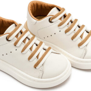 Δερμάτινα Sneakers Babywalker "Urban Chic Lace" – Λευκό Μπεζ EXC5294 - Image 3