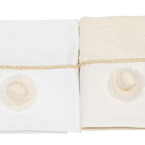 Σετ Βάπτισης Κορίτσι "Monogram Cream Beige" – Premium Σετ Κουμπάρου με Καλάθι & Plexiglass Μονόγραμμα - Image 6