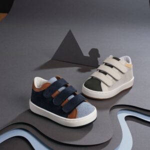 Δίχρωμα Sneakers Babywalker "Urban Velcro" – Μπλε Ταμπά - Image 5